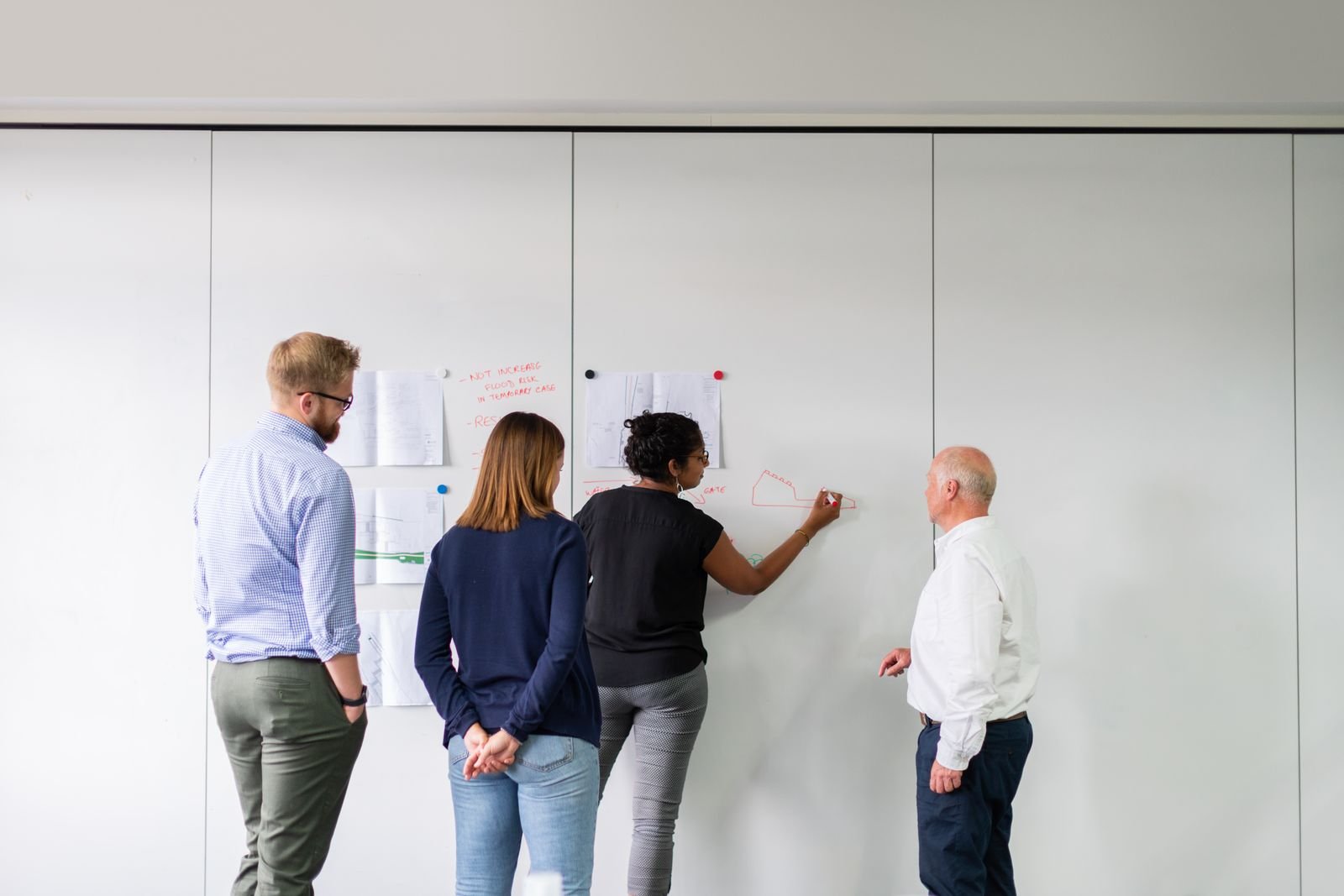Engineering professional applying a management system